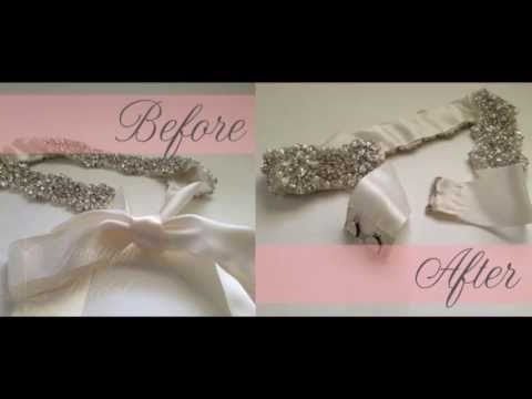 how to make a bridal sash belt