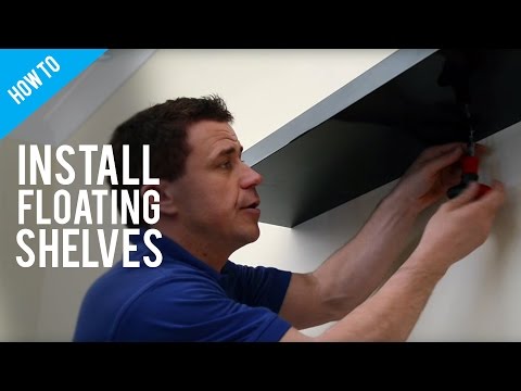 how to remove ikea floating shelf