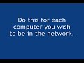 HOWTO setting up a home network