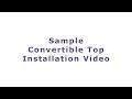 1994-2002 Camaro/Firebird covertible top installation Video Sample