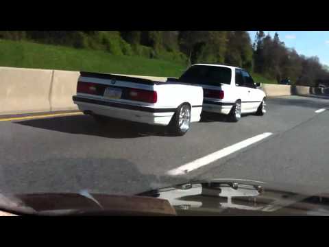 BMW E30 trailer drive along