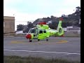 Decollo elicottero 118 ospedale di Lipari