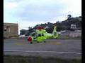 Decollo elicottero 118 ospedale di Lipari