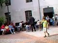 lise avec ses camarades de l'orchestre � vent