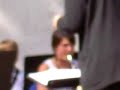 lise avec ses camarades de l'orchestre � vent