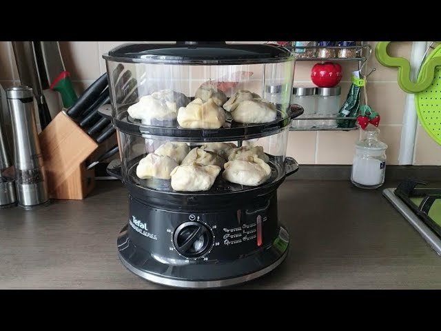 Пароварка TEFAL VC1401 / тестирую и варю манты