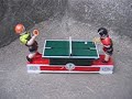 The Retro Wind-Up Tin Ping Pong Toy in action