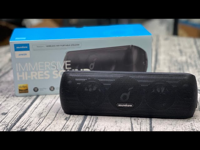 Soundcore Motion Plus Portable Bluetooth Speaker with its box in Speakers in Mississauga / Peel Region