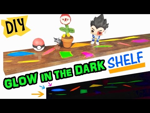 DIY GLOW IN THE DARK SHELF Tutorial