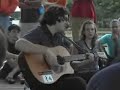 Lou BarlowWilling To Wait   When Lou Barlow's show promoting a new Folk Implosion CD was rained out, Lou's thoughts were for his fans in the area. He brought out an acoustic guitar, and for the loyal fans who stayed with hope, he invited everyone to sit with him while he played a few requests. This was a poignant and sincere performance, at times almost inaudible amidst the rain and thunder. Cudos to a dedicated artist who went the extra legnth for his fans.Filmed with permission by Mitch at www.fantasyva.com