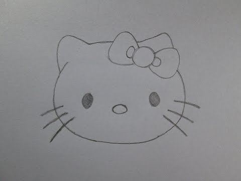 how to draw hello kitty