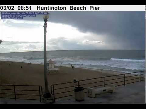 Hail in Huntington Beach, CA