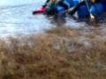 Raft building at a Speyside Loch