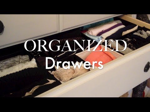 how to organize dresser