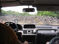car ride up volcanic rock