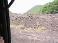 car ride up volcanic rock