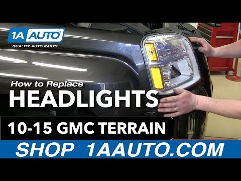 How To Install Change Headlight and Bulb GMC Terrain