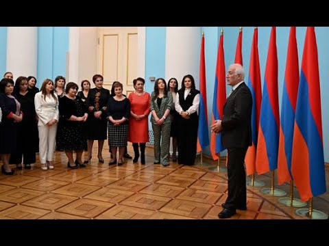 ՀՀ նախագահը հյուրընկալել է տարբեր բժշկական հաստատությունների մի խումբ կանանց