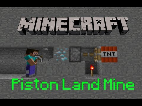 Piston - My tutorial on how to make a piston land mine to blow up unsuspecting miners! This trap uses the simplified version of EthosLab's BUD switch: the piston BUD...