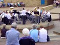 the mighty gateshead brass performing eb-bass/tuba solo bombastic bombardon at south shields ampitheatre, soloist colin harris (i.e. me).  sadly the brass band in question is no more.