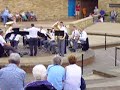 the mighty gateshead brass performing eb-bass/tuba solo bombastic bombardon at south shields ampitheatre, soloist colin harris (i.e. me).  sadly the brass band in question is no more.