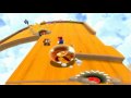 super mario galaxy 2: world 3 - rolling masterpiece galaxy - silver chomp grudge match (with post commentary) in this mission we head to the art themed galaxy, rolling masterpiece, where we get to use the star ball for the first time. you get a brief tutorial at the beginning to learn how to control it. mastering this technique becomes essential to beating these star ball levels. start off by rolling yourself into the circle launcher and head to the first main planet covered in paint brushes. roll around and find the key and also use this opportunity to get the hang of the controls. once you've opened the next circle launcher take it to the next area where you'll need to navigate your way through the appearing blocks. jump onto the elevator platform and ride to the top. here you must carefully roll over the panels to turn them all yellow. do this carefully, from left to right and then back the other way. once you launch to the next planet you'll see the comet medal lying in plain sight on the wooden area filled with saws. grab this quickly before the saws cut away the wood you're rolling on! between you and your goal is a silver chomp. to knock it off the edge of the platform you'll need some slight momentum. keep backing away and then bashing the chomp towards the edge. once you defeat the silver chomp the path will be cleared to the power star. hop on the pole and climb it to the top and jump to snag your well deserved star! more super mario galaxy 2 videos: www.youtube.com