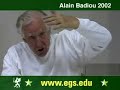 Alain Badiou． The Event of Truth． Video Lecture． 2002 5／7