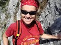 Natallia climbs with Henry easy route Orizzonti on Picol Dain at Sarche in Trentino (Italy). Route is plaisir bolted and sometimes very crowded - so come early or very late ! For more fun route 