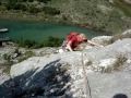 Climbing Orizzonti on Picol Dain (Sarca)