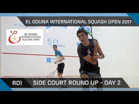 Squash: Side Court Round Up - El Gouna International 2017 Rd1 - Day2