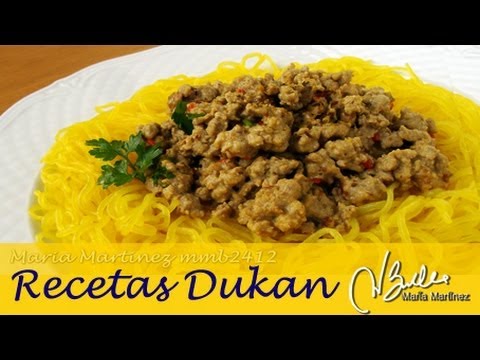 Adelgazar: Shirataki con Salsa de Carne (Dukan Ataque) / Shirataki Miracle Noodles Recipe