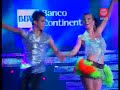 Delly Madrid y Kervin Valdizan bailando en el Gran Show luego de su regreso de Mexico (26-06-2010)
