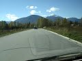 Woodgas truck on the road