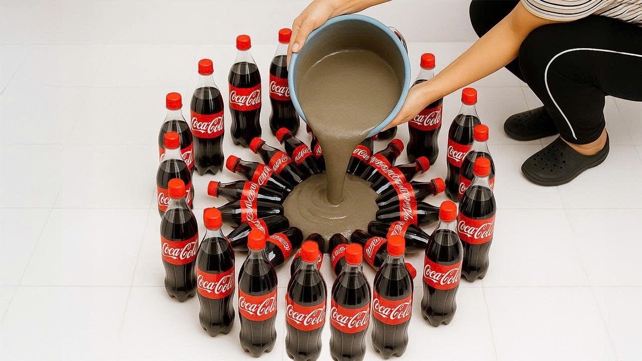 Why didn't I know this sooner! Simple 3-in-1 creative idea from empty bottles and cement