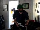 Mike playing guitar hero
