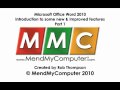 Microsoft Office word 2010 - Introduction to new and Improved features