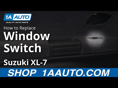How To Remove Install Replace Rear Power Window Switch Suzuki XL-7
