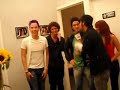 RBD Jose iorio y Luis Chataing tras camara grabacion RBD Jose iorio y Luis Chataing tras camara grabacion
