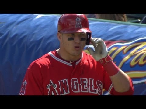 Video: LAA@DET: 'Iron Man' has words for Trout in the 8th