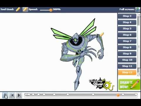 how to draw ultimate alien x
