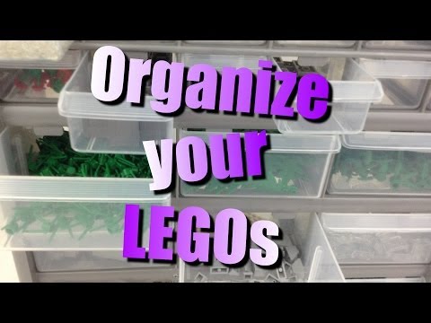 how to organize legos