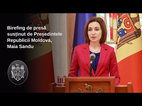 Заявление для прессы Президента Республики Молдова Майи Санду по поводу развития ситуации в стране