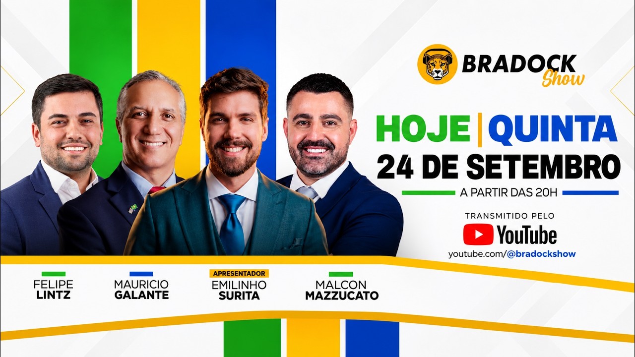 🔴 VAZOU: NOVAS MENSAGENS SOBRE LULINHA CHOCAM BRASÍLIA | Bradock Show 24/09/2026