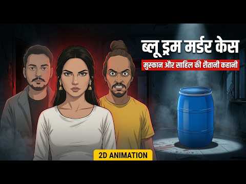 The Blue Drum Murder Case: Muskan and Sahil’s Sinister Story | 2D Animation
