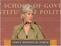 Department of Health and Human Services (HHS) Secretary Kathleen Sebelius speaking at Harvard University in 2007.