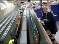Kids playing with toy trains