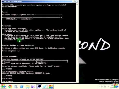 how to define schedule in tsm