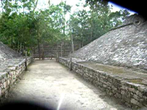 tonkaboy74 - This passage-way was used by the Mayan ballplayers before engaging in their ballgame at Coba, Mexico. This was filmed in 2006.