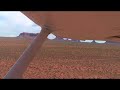Flight out of monument valley