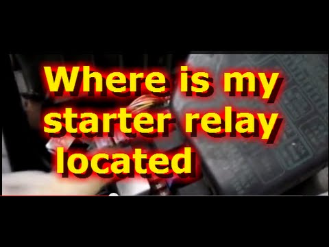 Where is the starter relay located on A Hyundai Accent